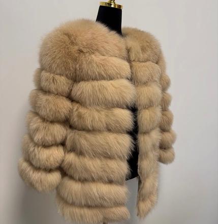 Kozuch z líšky - beige 70/50, s