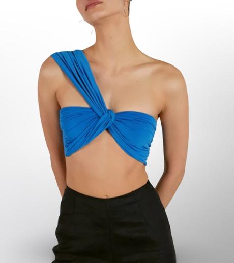 Letný asymetrický bandeau top zn.shein, xs