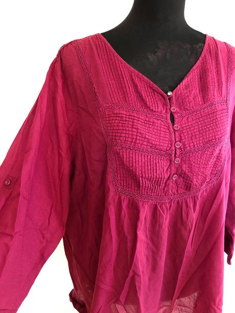 Blúzka cyklámen, xl