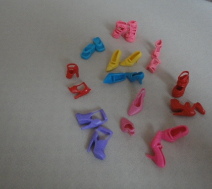 Topánky pre- barbie- 10párov, 