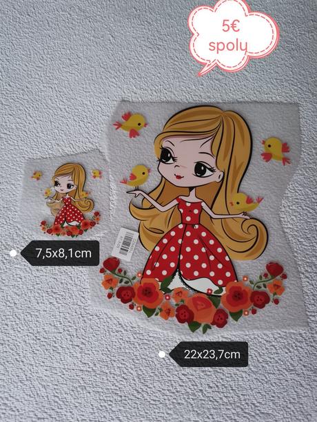 Nažehlovačka a gombíky,