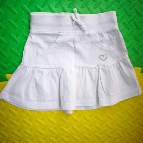 Super stav bavlnená suknička - biela ako sneh, h&m,98