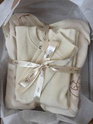 Celoročná merino novorodenecká výbavička Vačice - newborn merino set