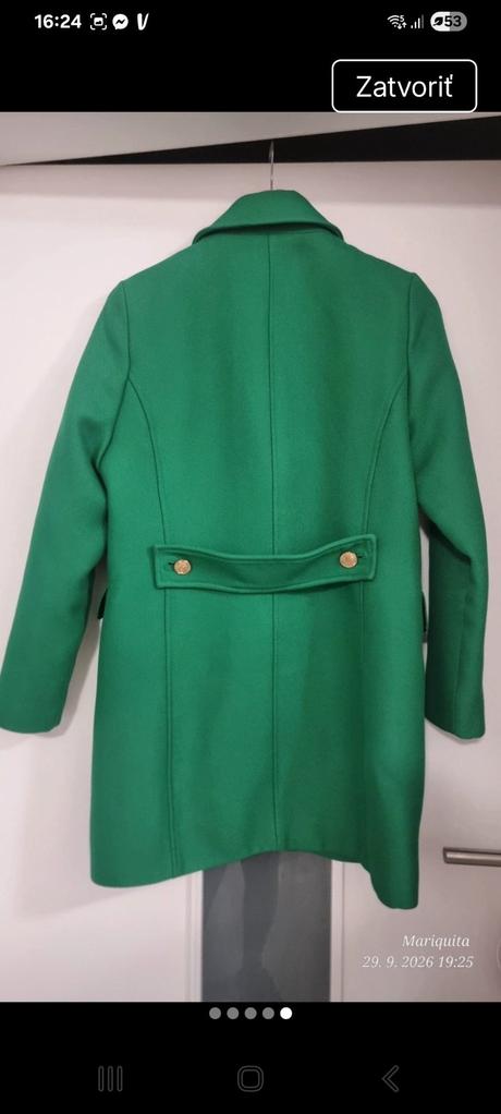 Zeleny smaragdovy kabat zara, zara,m