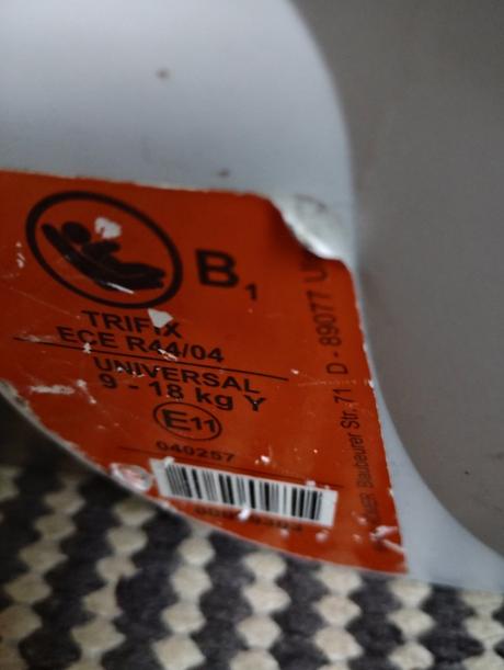 Britax römer trifix universal 9-18 kg, britax