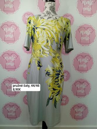 Sivo neónové šaty 44/46, 44