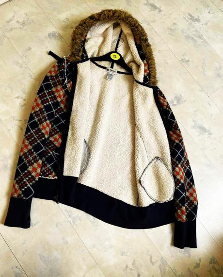 Teplá huňatá bunda m/l, m