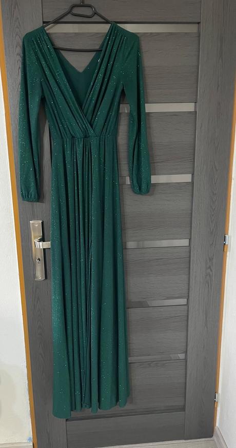 Zelené trblietavé šaty aj m a xl, l