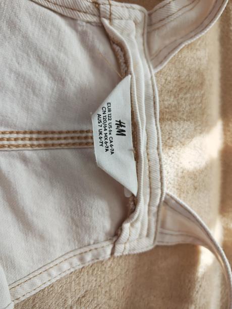 Detské nohavice na traky, h&m,122