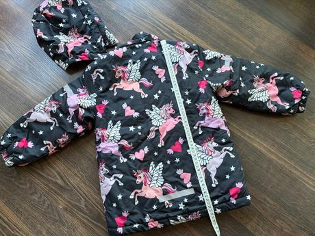 Lindex bunda zimná s kapucňou reflexná unicorn 116, lindex,116