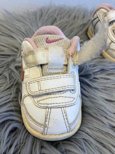 Dievčenské tenisky bielo ružové nike (19), nike,19