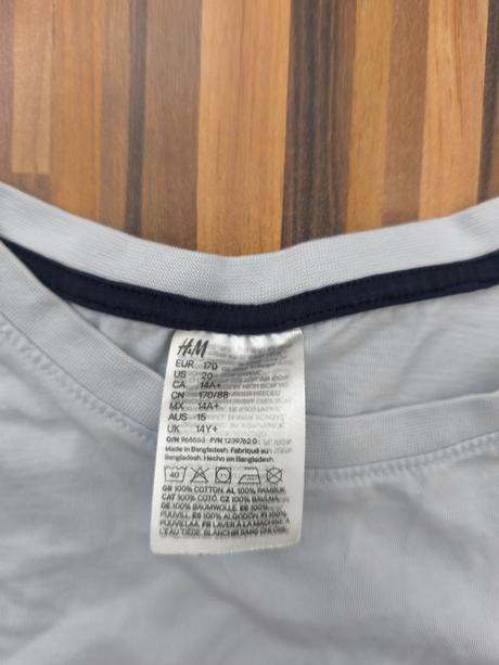 Modré pyžamo h&m 170, h&m,170