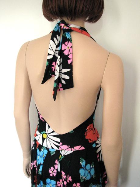 Dlhé letné retro šaty, m