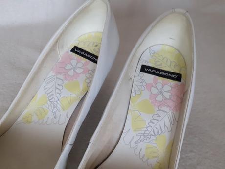 Dámske biele kožené nové lodičky vagabond č.41, vagabond,41