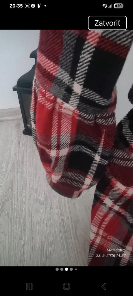Krasny prechodny kabat s balonkovymi rukavmi, m
