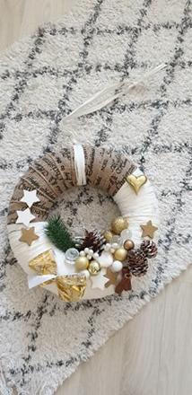 Vianočný veniec na dvere, 