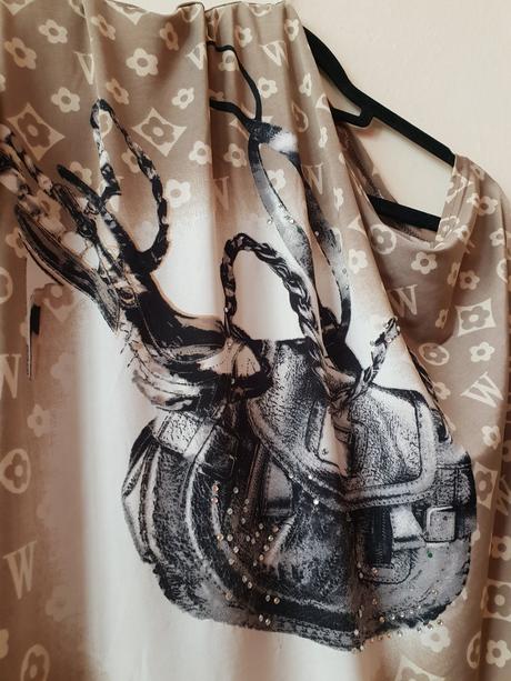 Asymetrický strih dámska tunika,