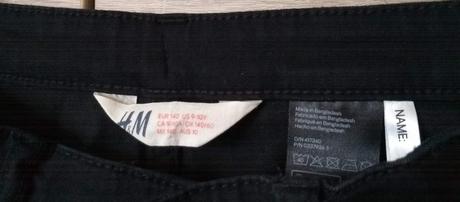 Čierne (príležitostné) nohavice h&m, h&m,140