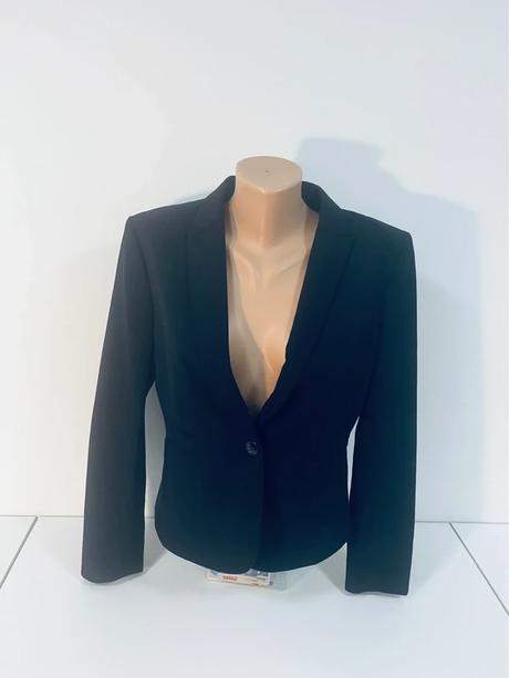 Elegantné čierne sako h&m  výborný stav, h&m,42