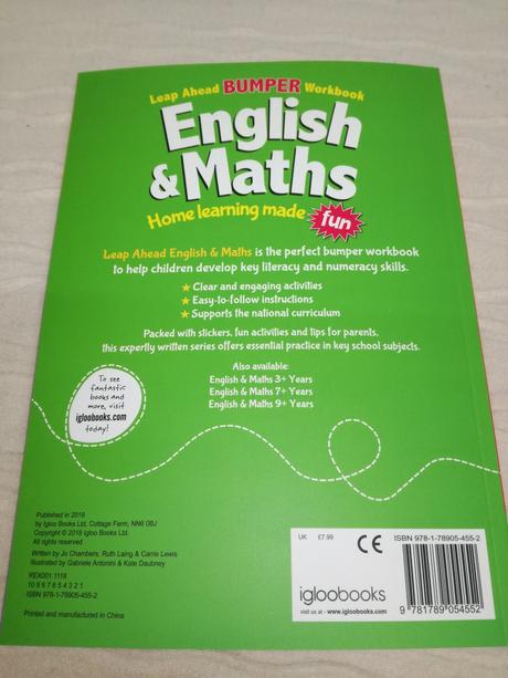 English & maths bumper workbook 9+ nsu19, 