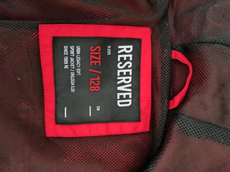 Červená prechodná tenká bunda, reserved,128
