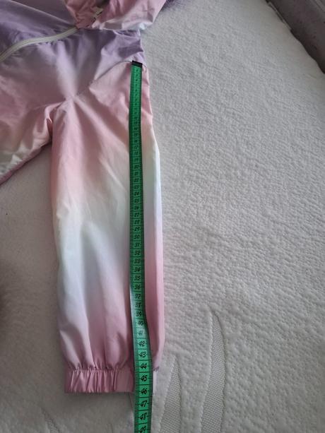 Dúhová bundička podšitá flísom 122/128, f&f,128