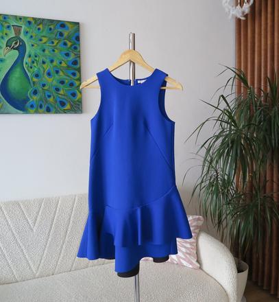 Dámske exkluzívne asymetrické elegantné šaty, h&m,xs