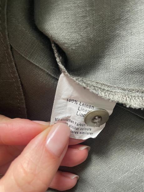 Khaki ľanová košeľa, xl, xl