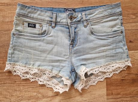 3x oblečené kraťasky superdry, veľ. w25, superdry,xs