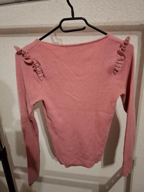 Svetríkové tričko s volánikmi, f&f,s