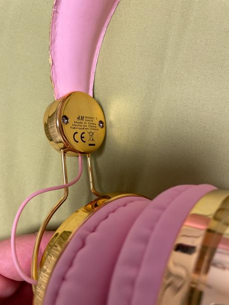 Sluchatka, ruzovo zlate, h&m, princess disney, 