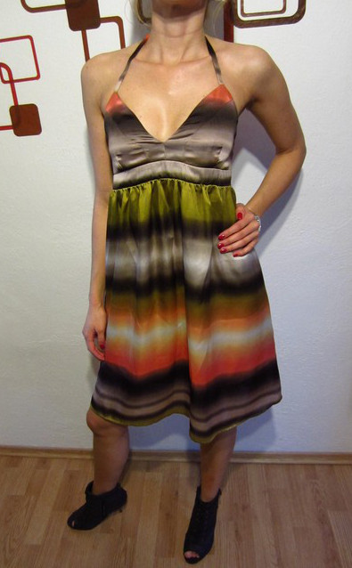 Farebné letné babydoll šaty, pošta gratis, h&m,38