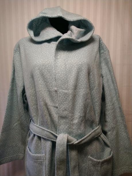 Župan s kapucňou, towardo, modro sivý, xl/xxl, xl