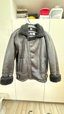Koženková bunda zateplená, zara,134
