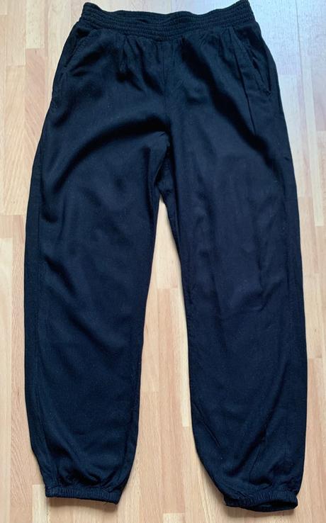 H&m čierne letné vzdušné nohavice, h&m,128