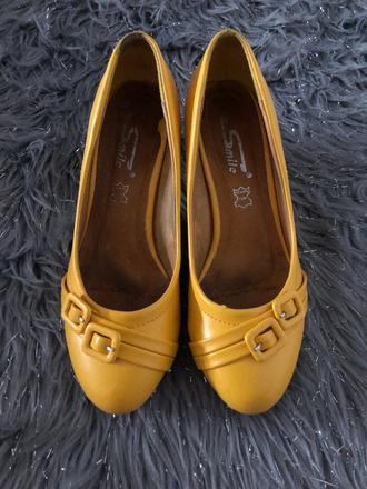 Žlté lodičky, poltopánky, 38