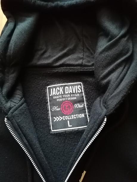 Pánska predĺžená čierna mikina, l