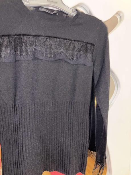 Svetrík s čipkou guess s/m, guess,s