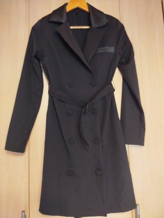 Tenký kabát s opaskom, amisu,s