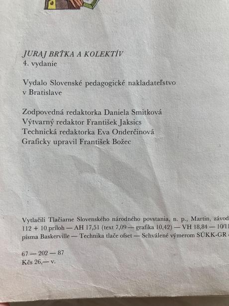 Šlabikár pre 1. ročník juraj brťka (1987), 