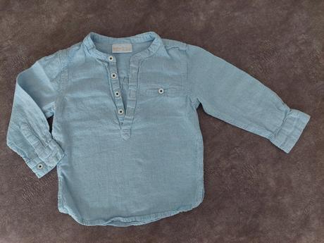 Ľanová košieľka zn.lindex veľ.86, lindex,86