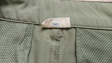 Ľahké turistické nohavice, 140