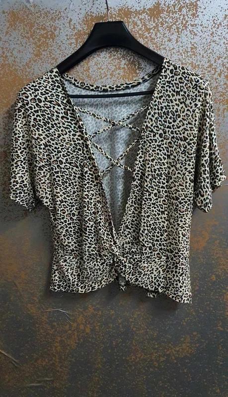 Tricko s leopardim vzorom vel. l, l