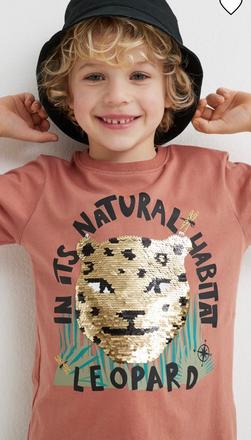 Meniaci sa obrázok s leopardom, h&m,116 / 122 / 128