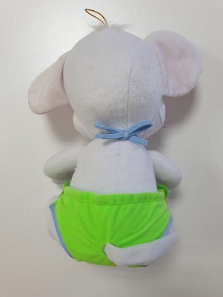 Plyšová biela myška,