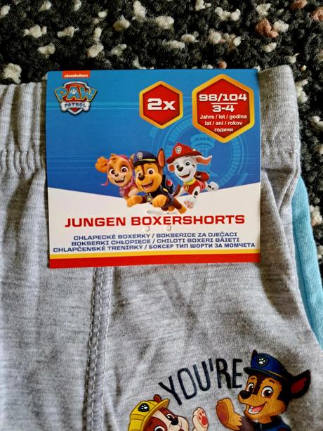 Boxerky labková patrola/ paw patrol, 98 / 104