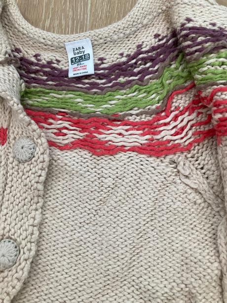 Dievčenský svetrík na gombíky zara, zara,80