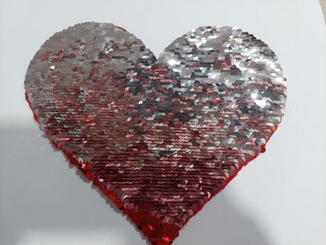 Nášivka obojstranné srdce,