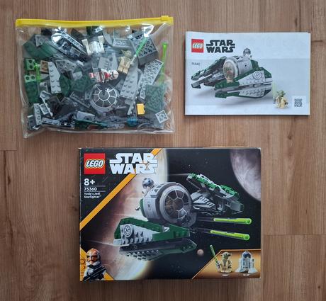 Lego star wars "yodova stíhačka" + 1 figúrka, 