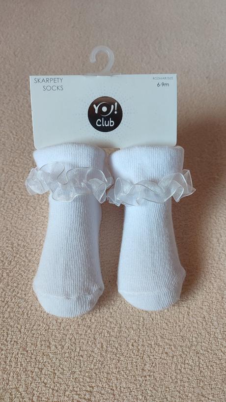 Detské ponožky s volánikom 6-9m, 18